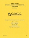 Manual for Erosion and Sediment Control in Georgia